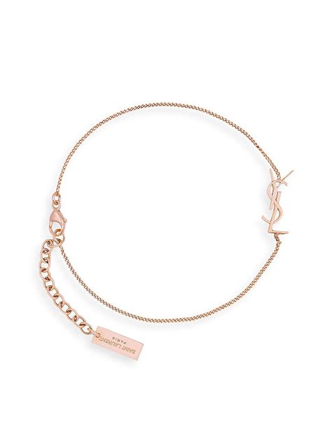 Opyum charm bracelet in rose gold brass 